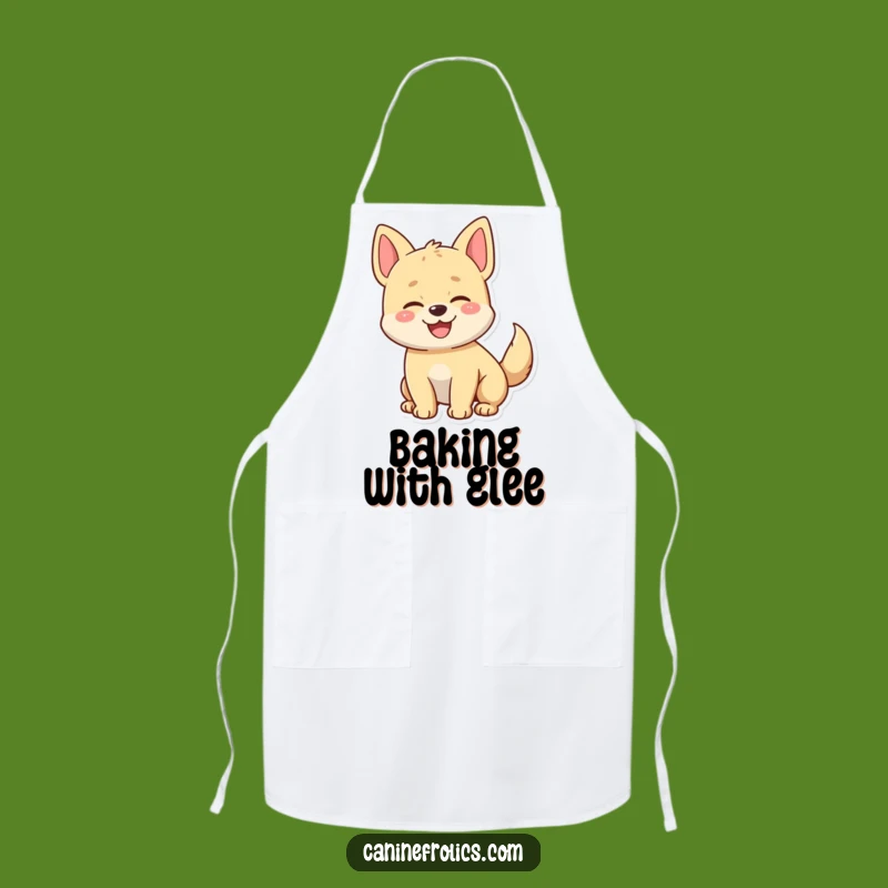 Funny Happy Dog Tail Wagging Apron - Kitchen Fun for the Joyful Cook