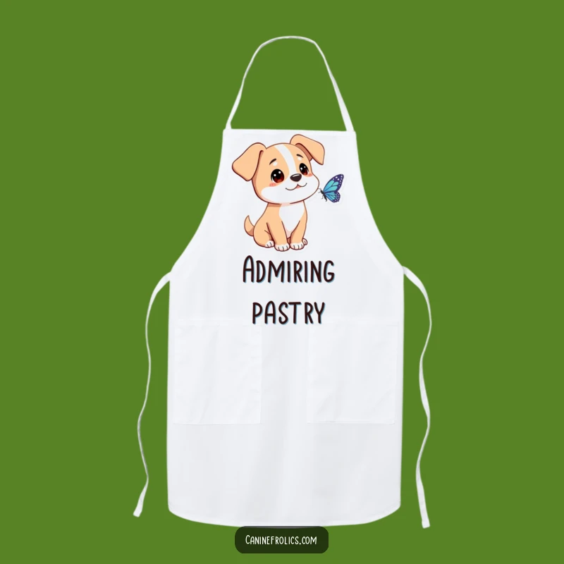 Curious Dog Butterfly Apron: Cook With Gentle Observation