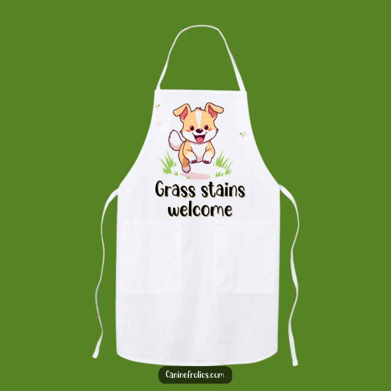 Funny Dog Apron: Cheerful Chef's Field Bound Fun, Kitchen Gift