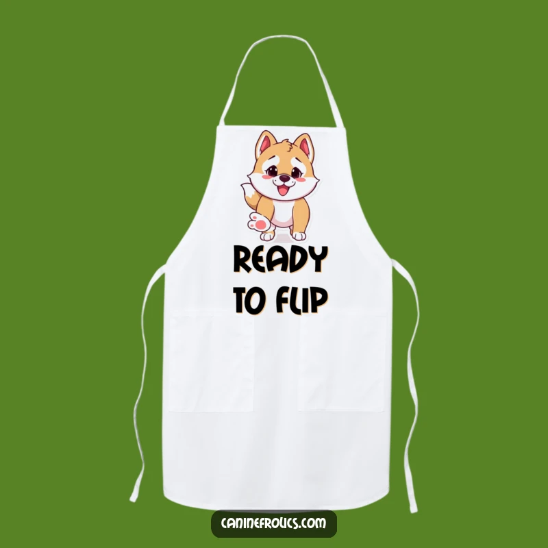 Funny Pounce Dog Apron - Playful Canine Kitchen Gift