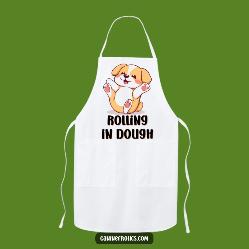 Funny Rolling Dog Apron: Cook With Joy and Playfulness