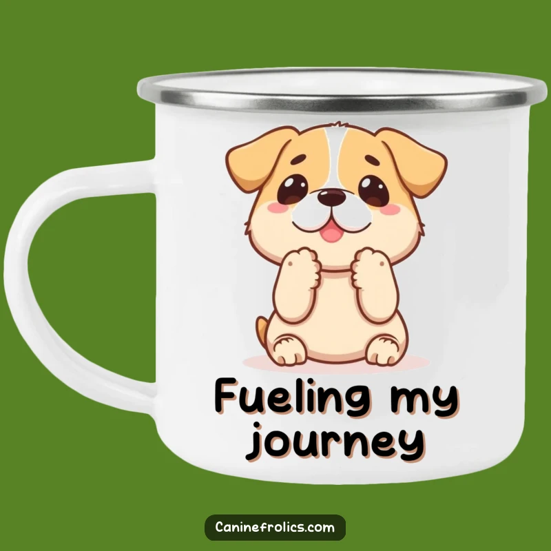 Funny Dog Treat Camping Mug: Paws Up Adventure Gift