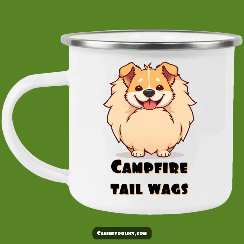 Funny Dog Tail Peek Camping Mug: Sip Happy Moments with This Hilarious Mug
