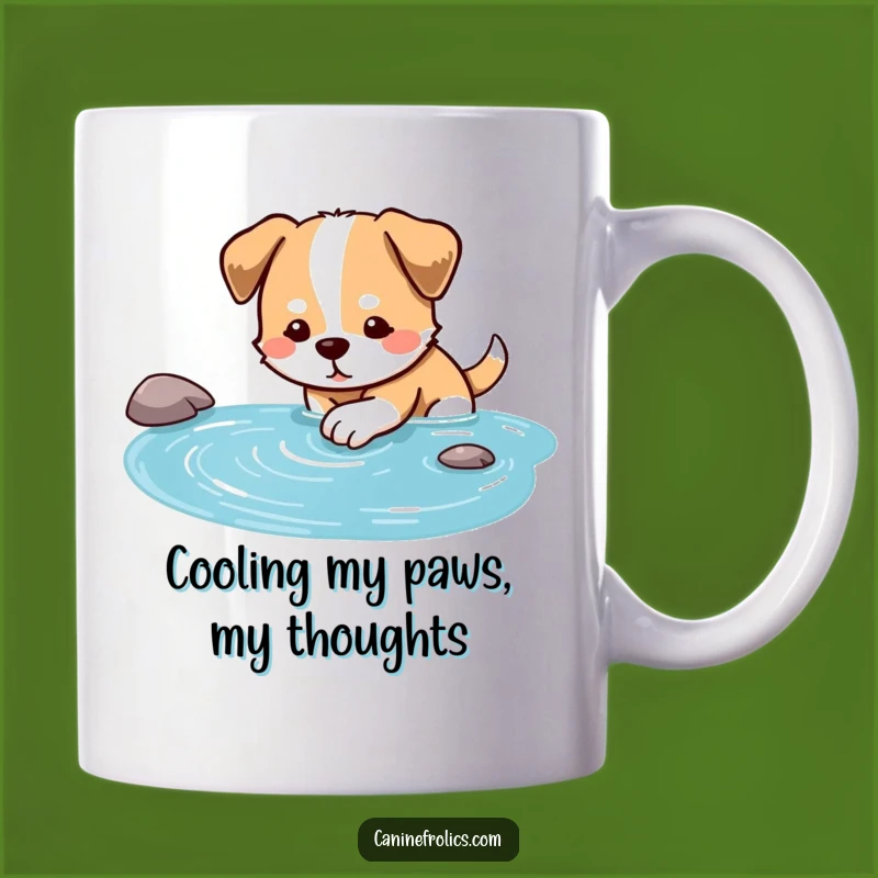 Funny Dog Stream Dip Mug: Refresh Your Day, Perfect Humorous Gift!