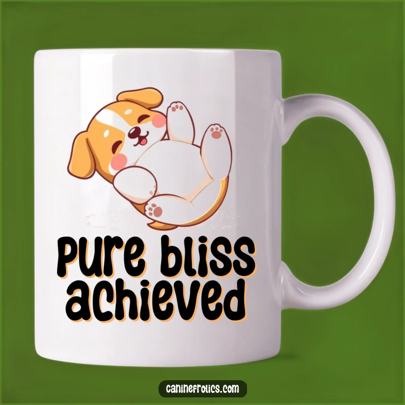 Funny Dog Belly Rub Mug: Silly Dog Joy, Perfect Hilarious Gift for Pet Lovers