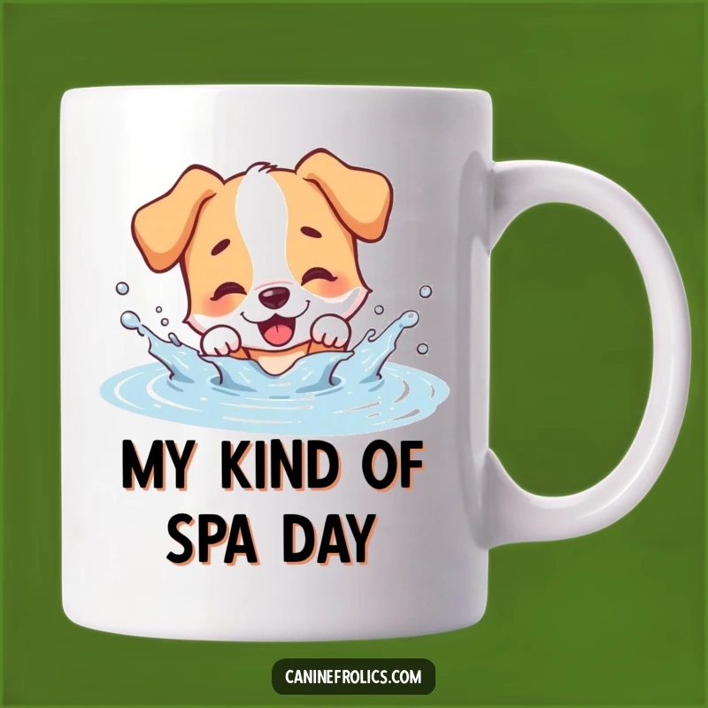 Funny Dog Splashing Puddle Mug - Hilarious Wet Dog Gift for Pet Lovers