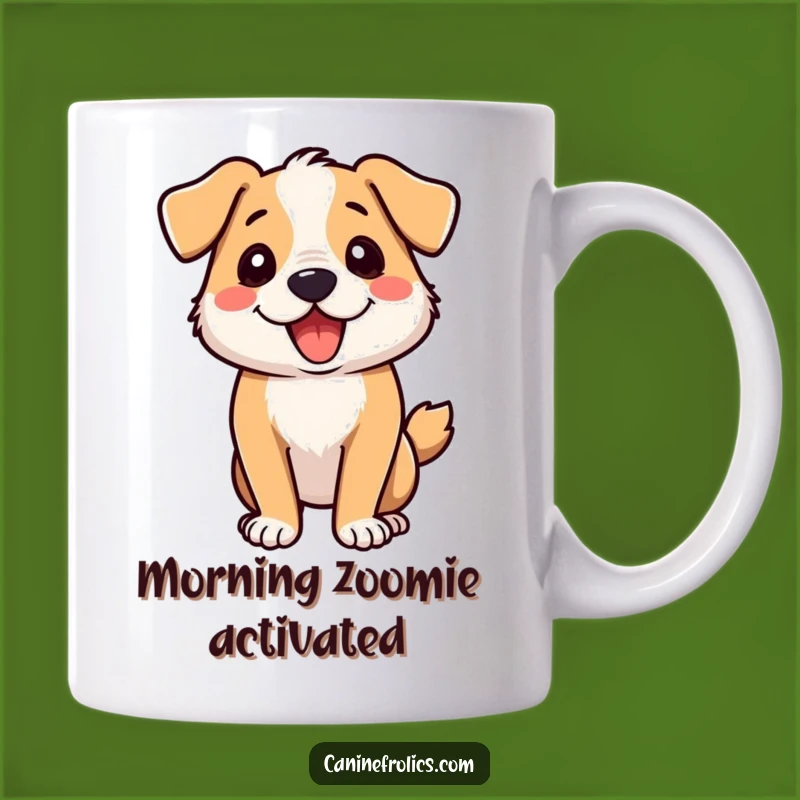 Funny Dog Zoomie Spin Mug: Unleash Laughter with This Energetic Canine Cup!