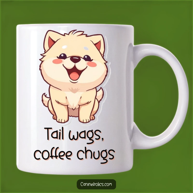 Funny Fluffy Dog Grin Mug: The Perfect Cheerful Gift for Any Dog Lover