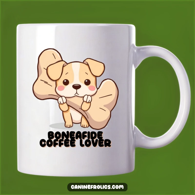 Funny Peek-a-Bone Dog Mug: Your Secret Stash of Morning Joy