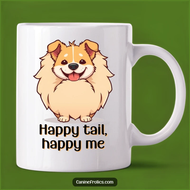 Funny Dog Tail Peek: A Hilarious Mug for Giggle-Inducing Dog Moments