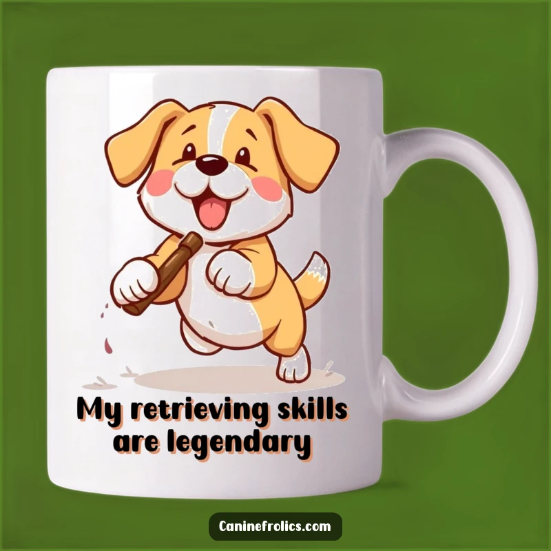 Funny Dog Fetching Stick Mug: The Perfect Funny Gift for Dog Lovers!