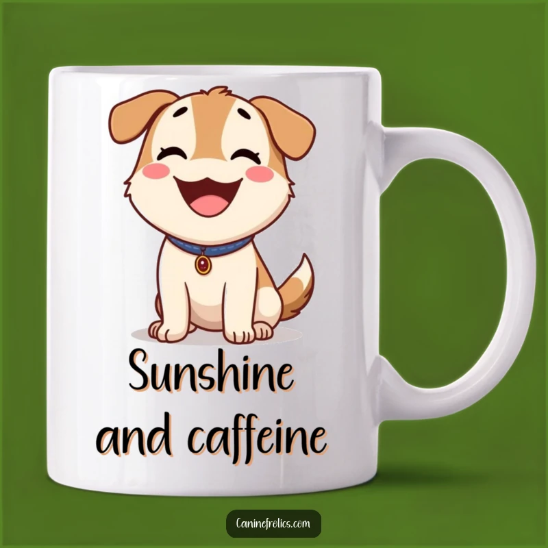 Funny Happy Dog Panting Mug: Sunny Day Joy, Perfect Funny Gift for Dog Lovers