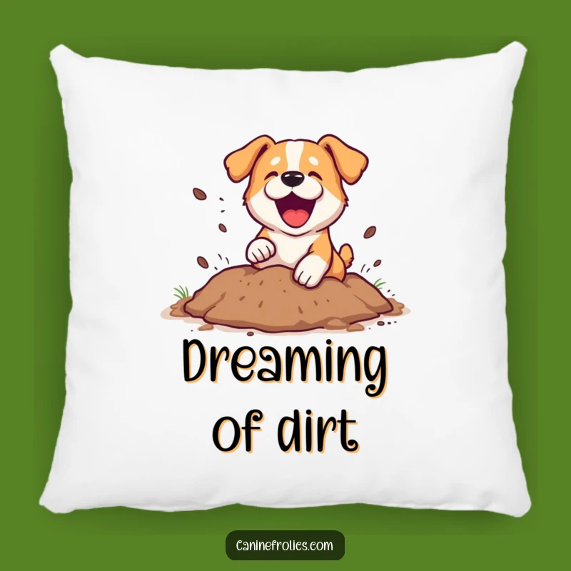Funny Dog Digging Pillow: Soft & Hilarious Canine Chaos Comfort Cushion