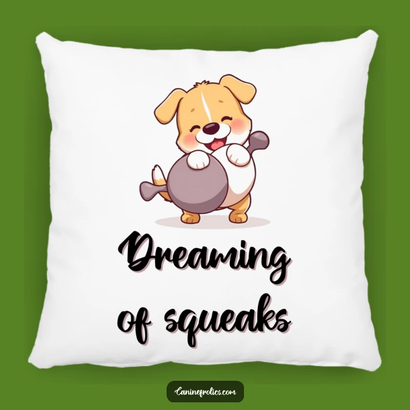 Funny Dog Wrestling Squeaky Toy Pillow: Comfy & Hilarious Home Decor, Great Gift