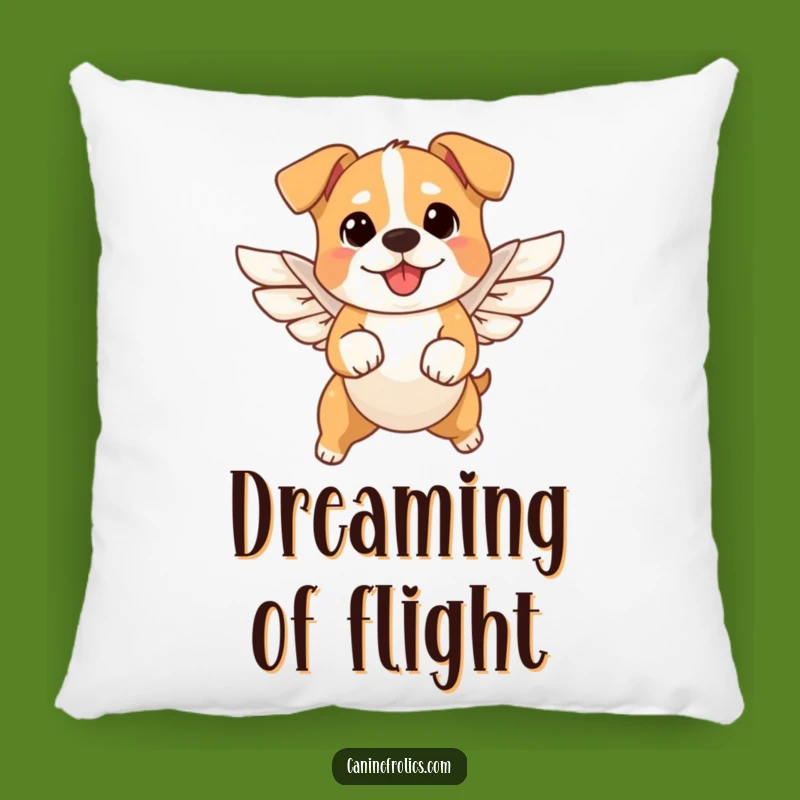 Funny Angel Dog Pillow - Cozy Flying Pup Cushion, Cute Gift