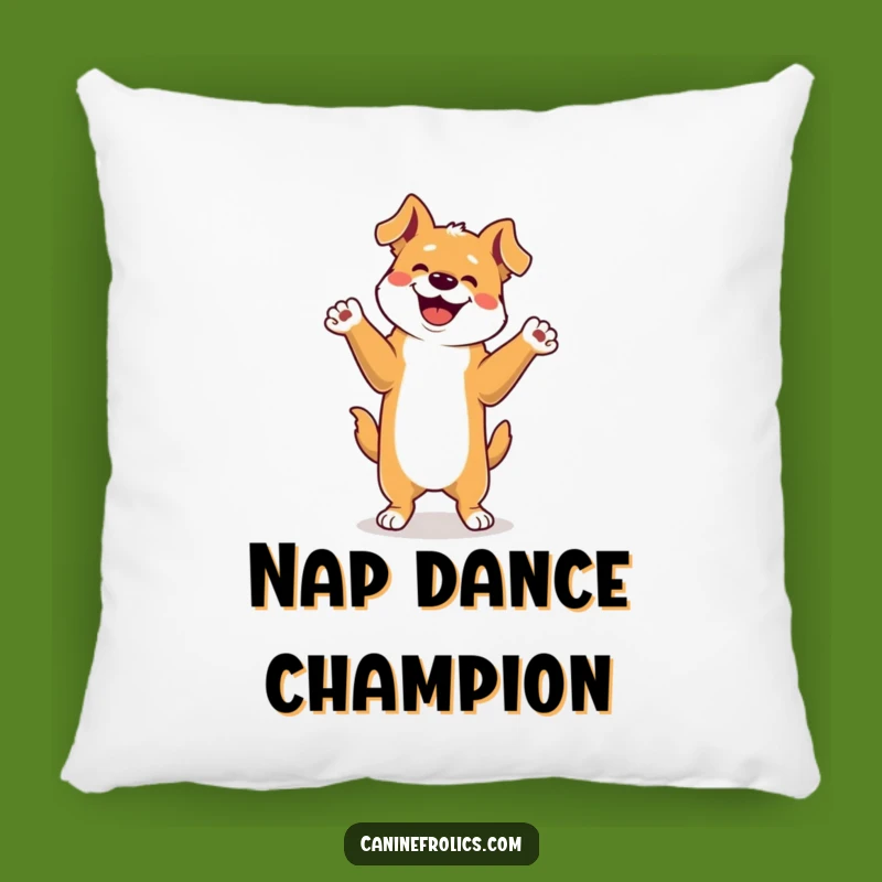 Funny Dog Happy Dance Pillow: Cozy Up in Fun, Great Hilarious Gift