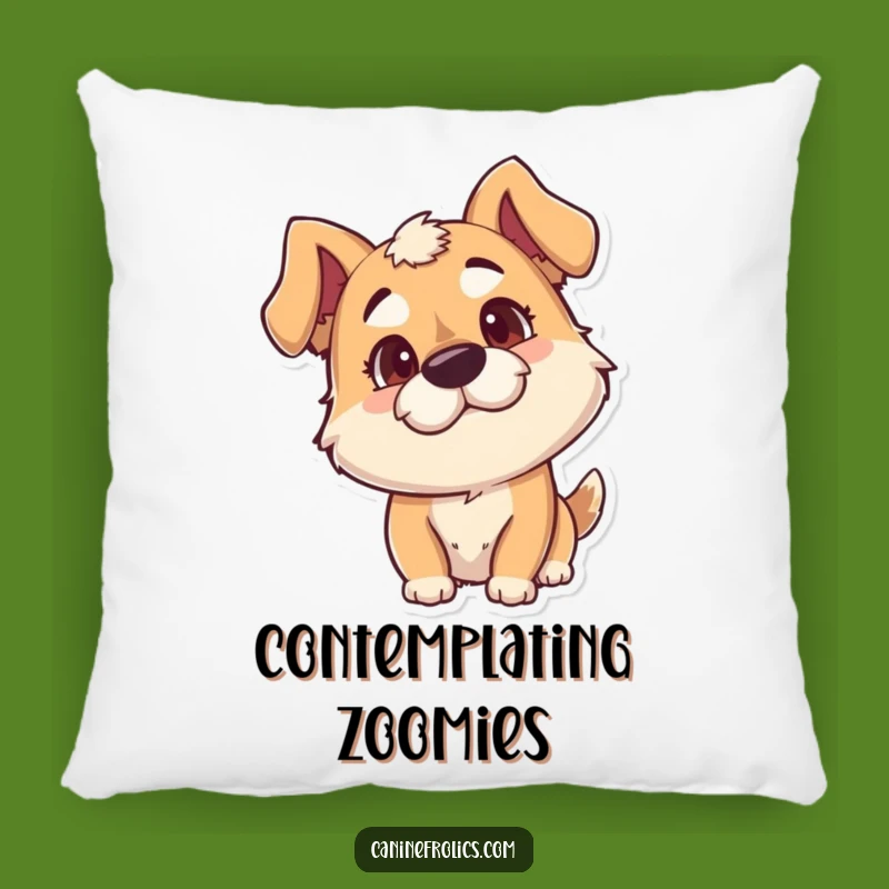 Funny Goofy Dog Pillow: Soft Canine Curiosity Cushion, Comfy Funny Gift Accent