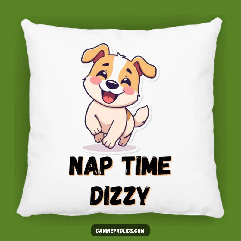 Funny Dog Pillow: Tail Chaser, Comical Circle, Comfy Silliness