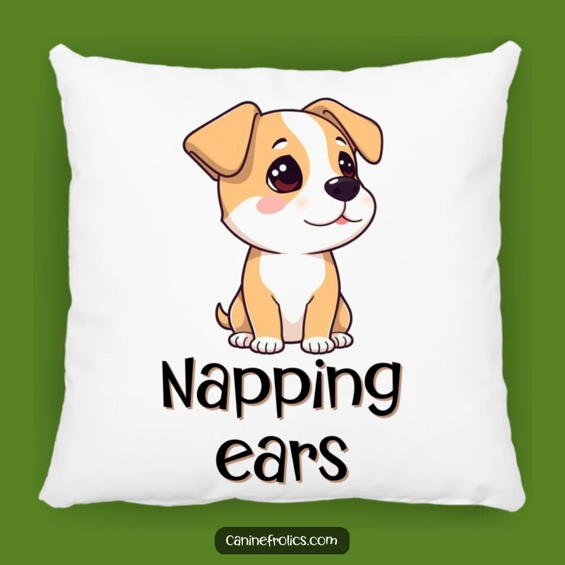 Funny Listening Dog Pillow: Soft & Humorous Attentive Pup Comfort