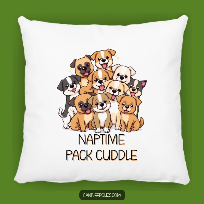 Funny Dog Pack Pillow: Mixed Breeds Cuddle, Soft and Hilarious Cushion