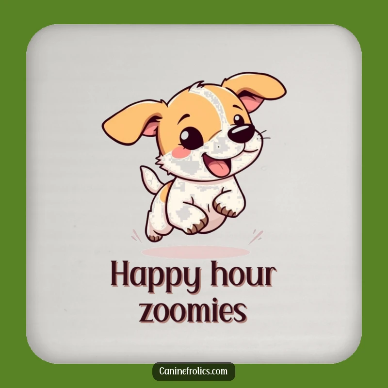 Funny Floppy Ear Dog Coaster - Protect Surfaces with Goofy Charm