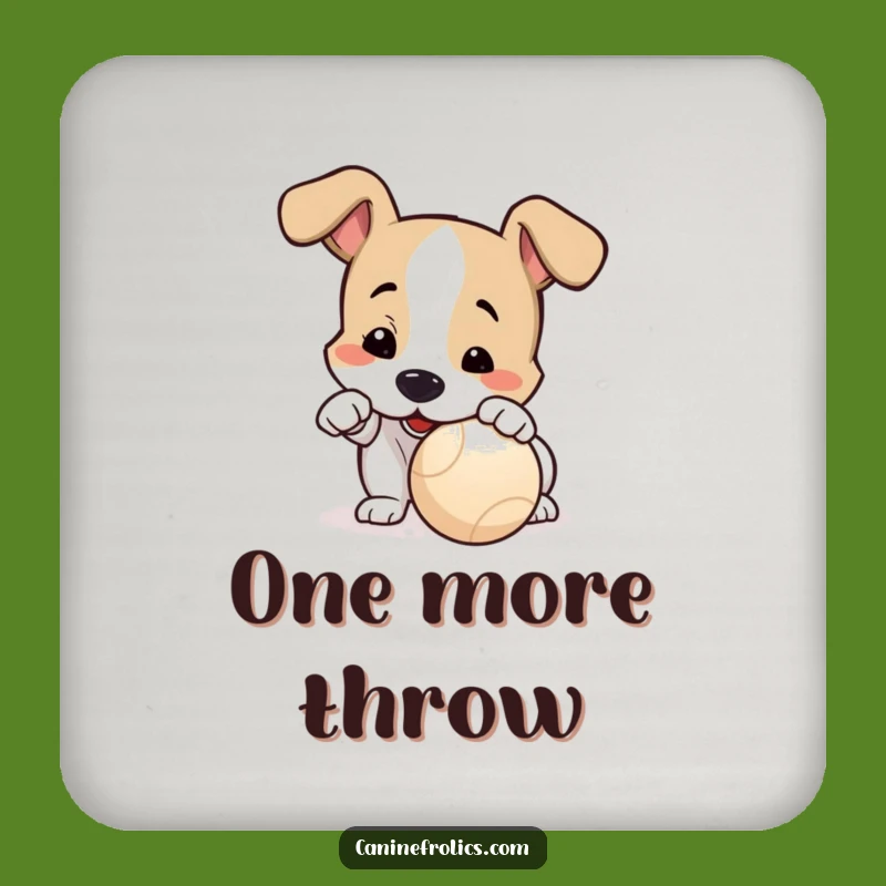 Funny Dog Playful Nudge Coaster: Protect Surfaces with Play, Great Hilarious Gift