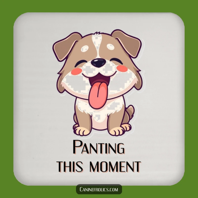 Funny Joyful Dog Coaster A Small Gift For Happy Homes