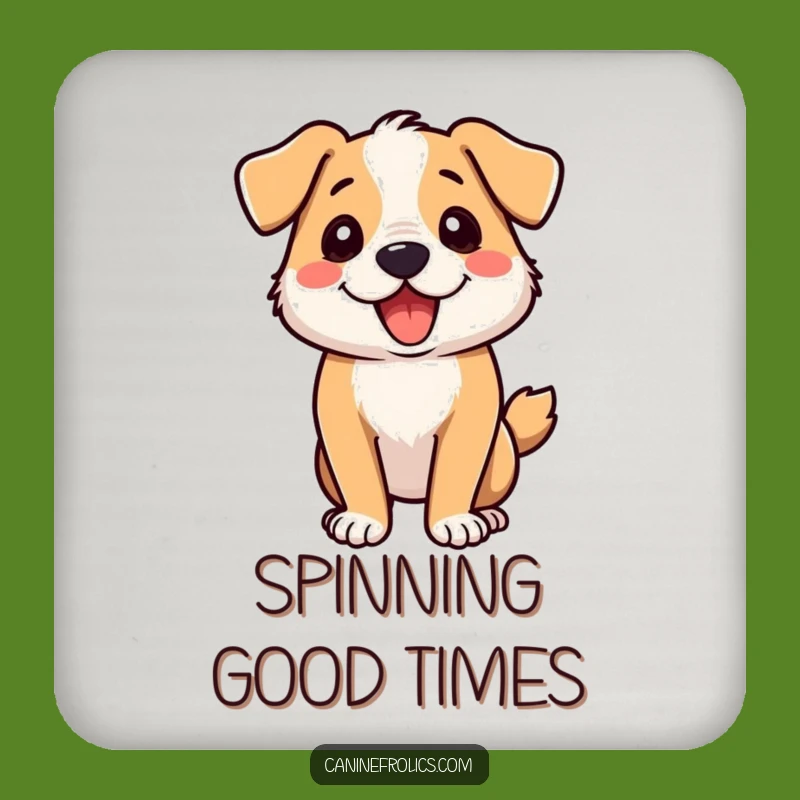 Funny Dog Zoomie Spin Coasters: Protect Surfaces with Playful Energy!