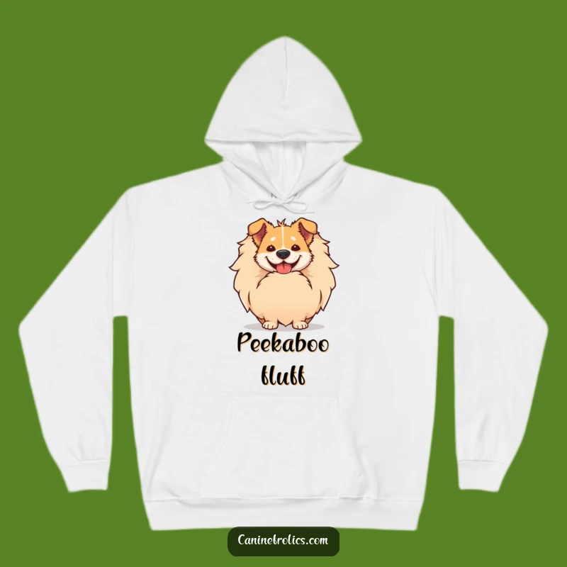 Cozy Funny Dog Tail Peek Hoodie: Snuggle Up with Hilarious Canine Cuteness
