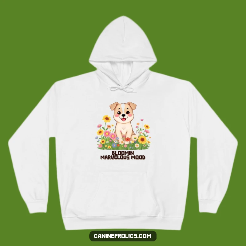 Funny Dog Hoodie: Cozy Wildflower Nap, Warm Pup Gift
