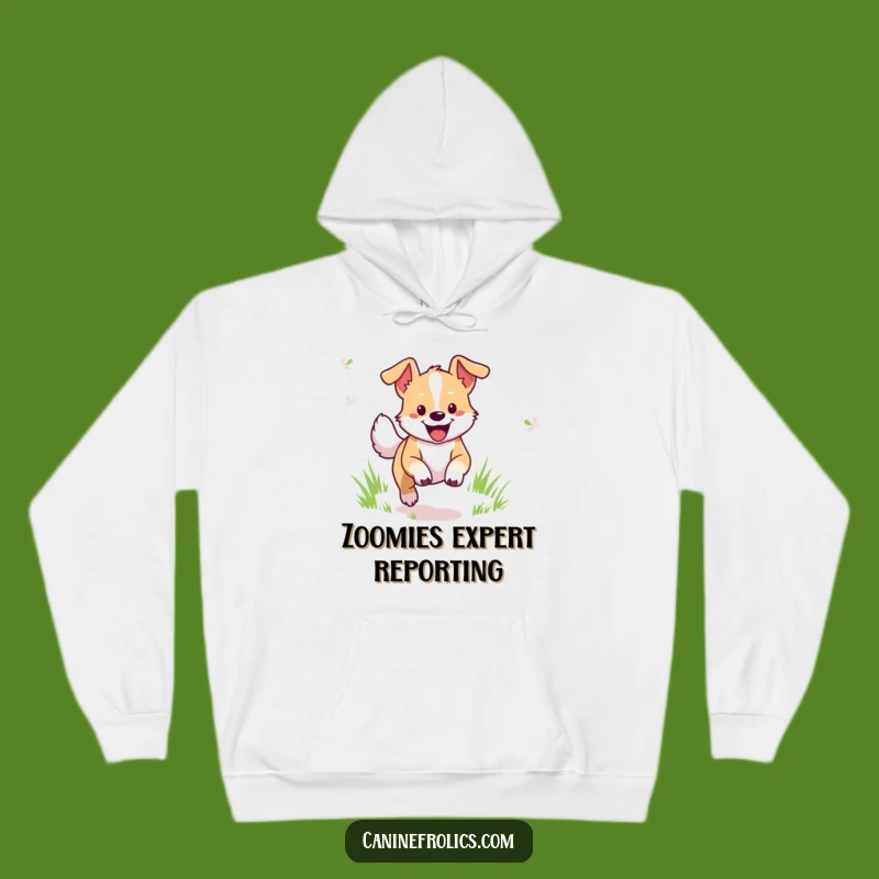 Funny Dog Hoodie: Cozy Cheerful Canine's Field Adventure, Warm Gift