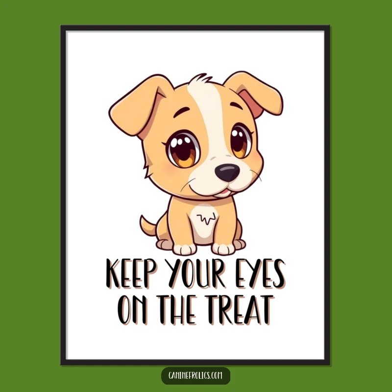 Free Printable Wall Art: Attentive Dog Watching, Funny Dog Decor Downloadable Art