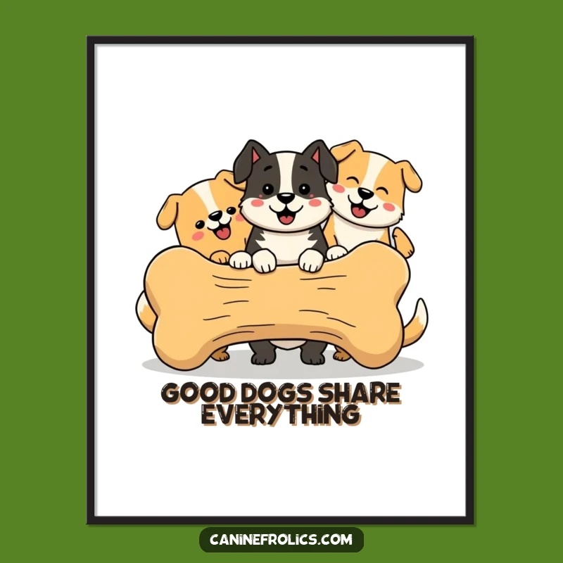 Funny Free Printable Wall Art: Happy Dog Pack, Quirky Downloadable Decor