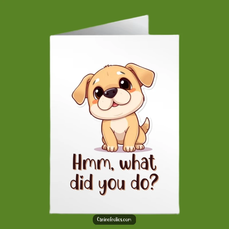 Free Printable Congrats Card: Curious Dog Tilt for a Hilarious Celebration