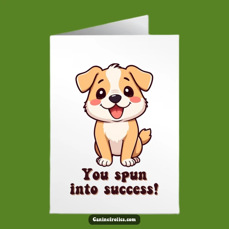 Free Printable Congrats Card: Dog Zoomies Celebration, Enthusiastic Downloadable Gift