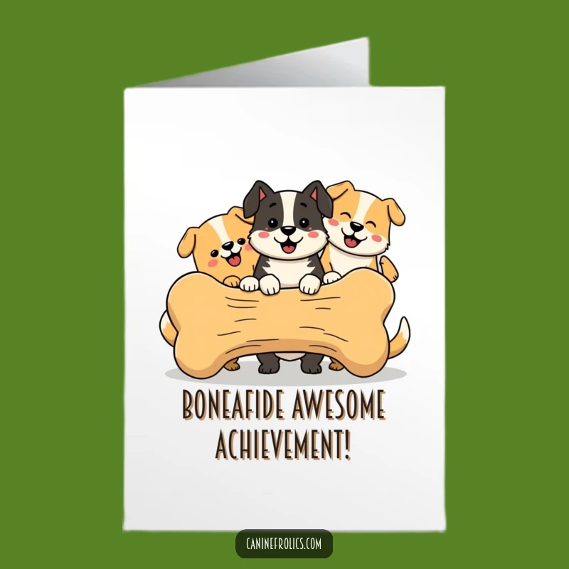 Free Printable Congrats Card: Happy Dogs, Joyful Downloadable Gift Idea