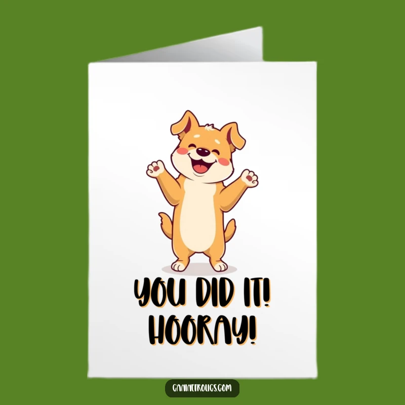 Free Printable Congrats Card: Hilarious Dog Dance, Perfect Downloadable Gift!