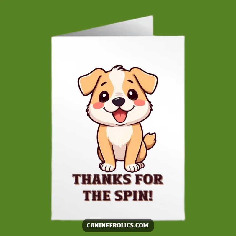Free Printable Thank You Card: Dog Zoomies Energy, Grateful Dog Downloadable Gift