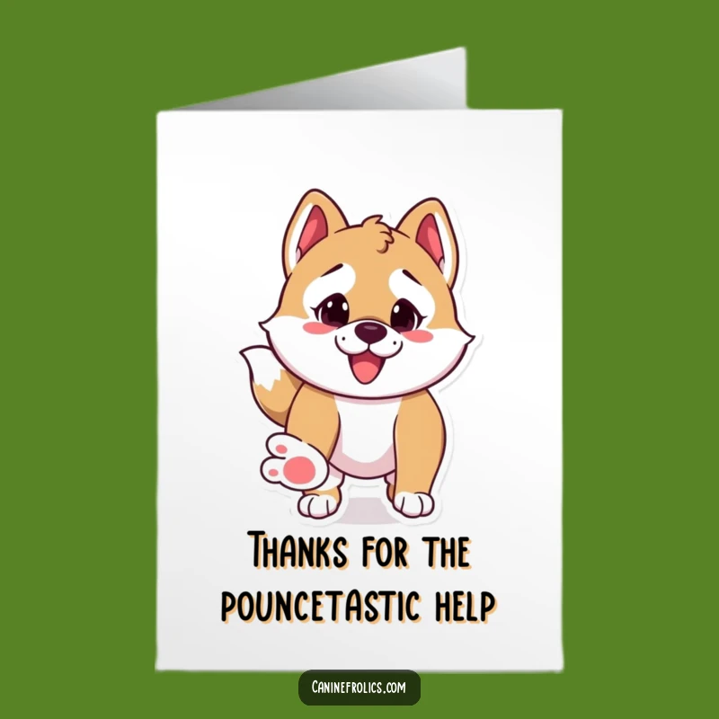 Free Printable Thank You Card: Playful Pounce, Charming Downloadable Gift!