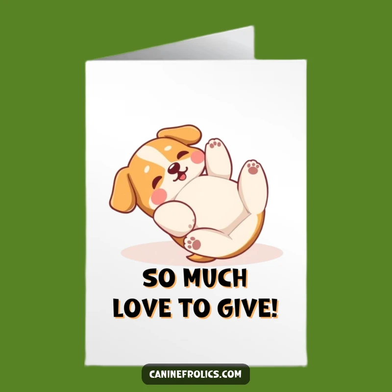 Free Printable Thank You Card: Dog Rolling Grateful, A Downloadable Gift!