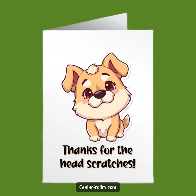 Free Printable Dog Thank You Card - Goofy Dog Downloadable Gratitude Gift