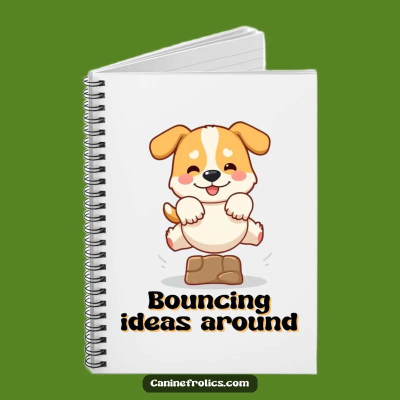 Funny Dog Leaping Notebook: Journal Dog Jump Art, Perfect Funny Gift for Dog Lovers