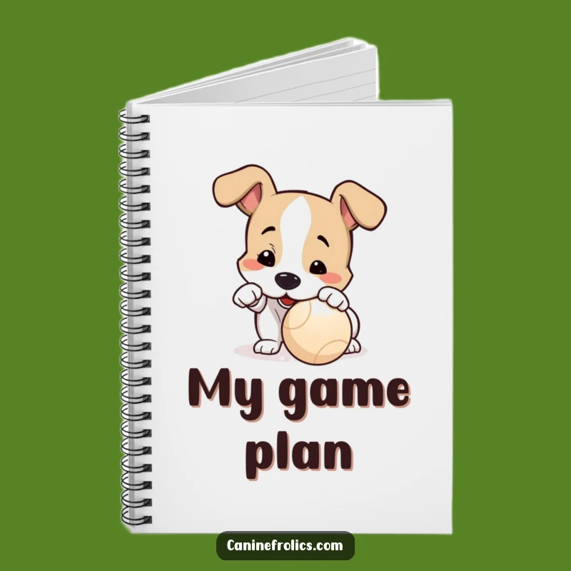 Funny Dog Playful Nudge Notebook: Jot Down Play Plans, Ideal Funny Gift