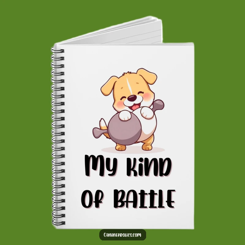 Funny Dog Wrestling Squeaky Toy Notebook: Jot Down Laughs, Ideal Funny Gift