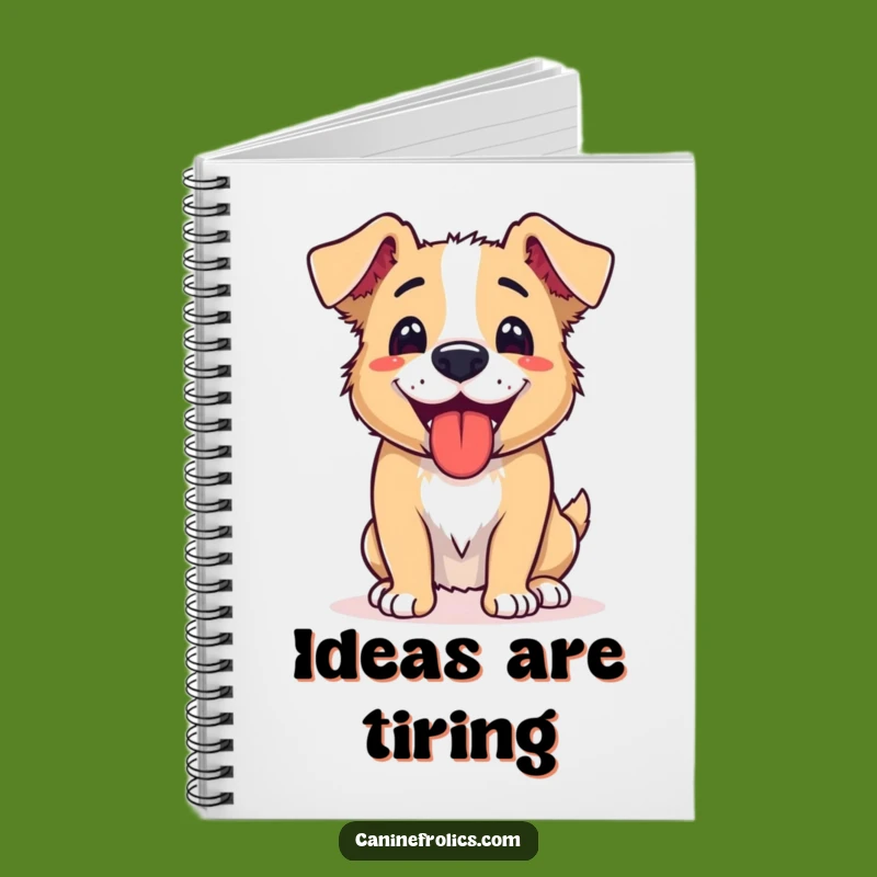 Funny Dog Panting Notebook: Journal Tired Pup Art, Perfect Funny Gift for Dog Lovers