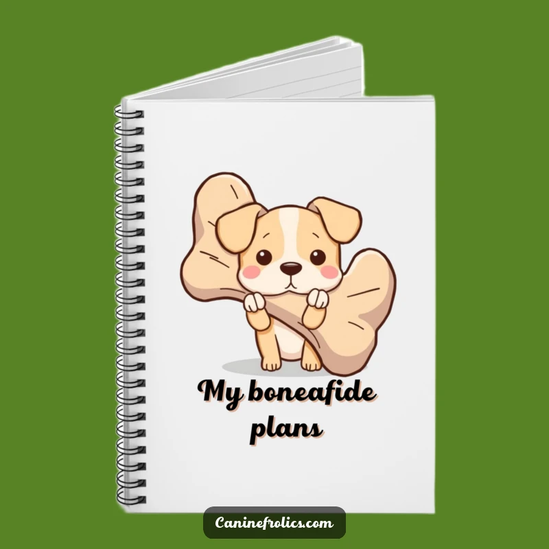 Funny Peek-a-Bone Dog Notebook: Jot Down Your Secrets