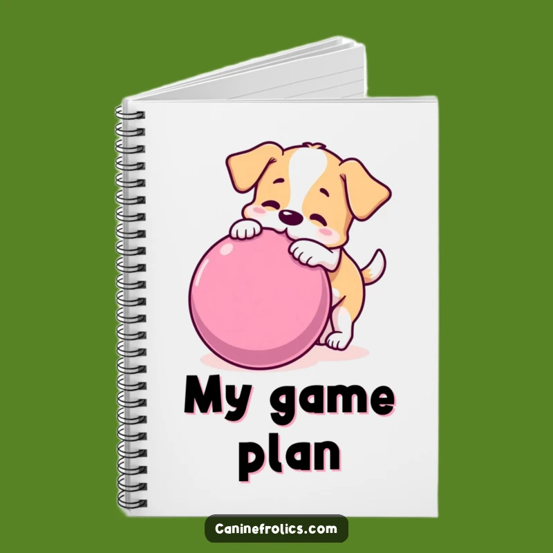 Funny Dog Ball Notebook - Jot Down Playful Ideas with Hilarious Flair!