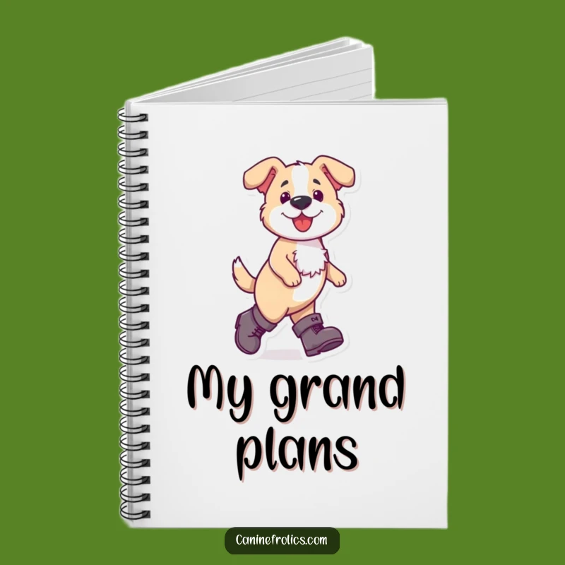 Funny Dog Boots Notebook - Jot Down Ideas with Hilarious Confidence!