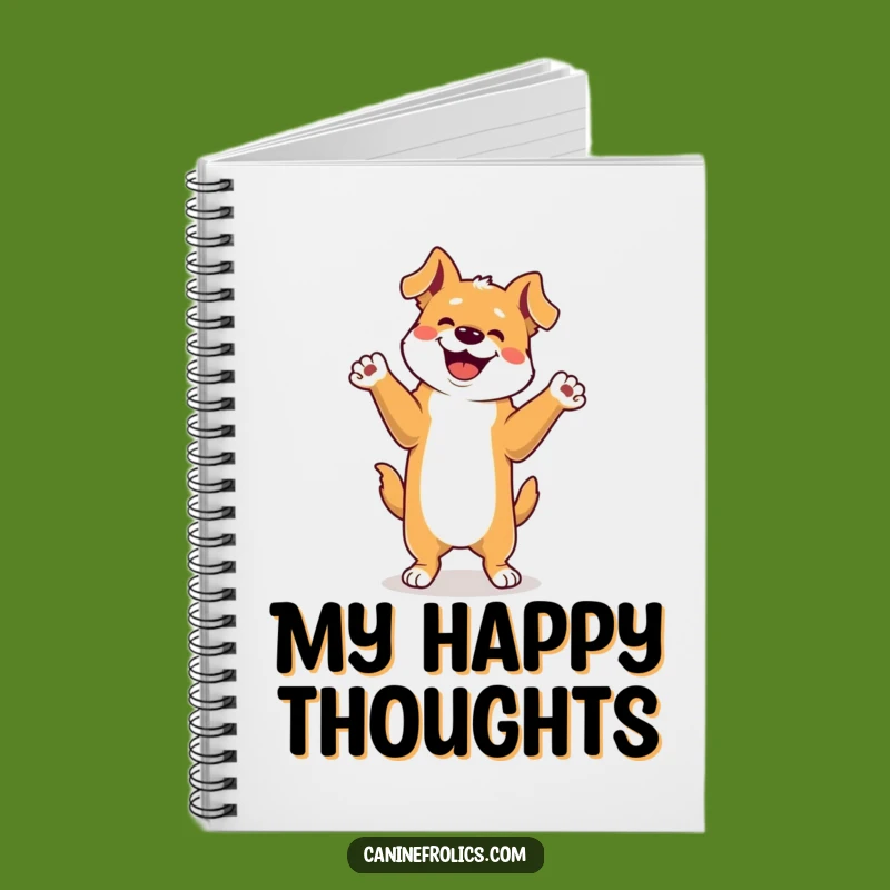 Funny Dog Happy Dance Notebook: Dance Through Your Notes, Ideal Funny Gift