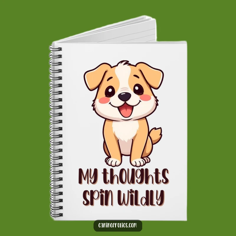 Funny Dog Zoomie Spin Notebook: Capture Your Thoughts with Wild Energy!